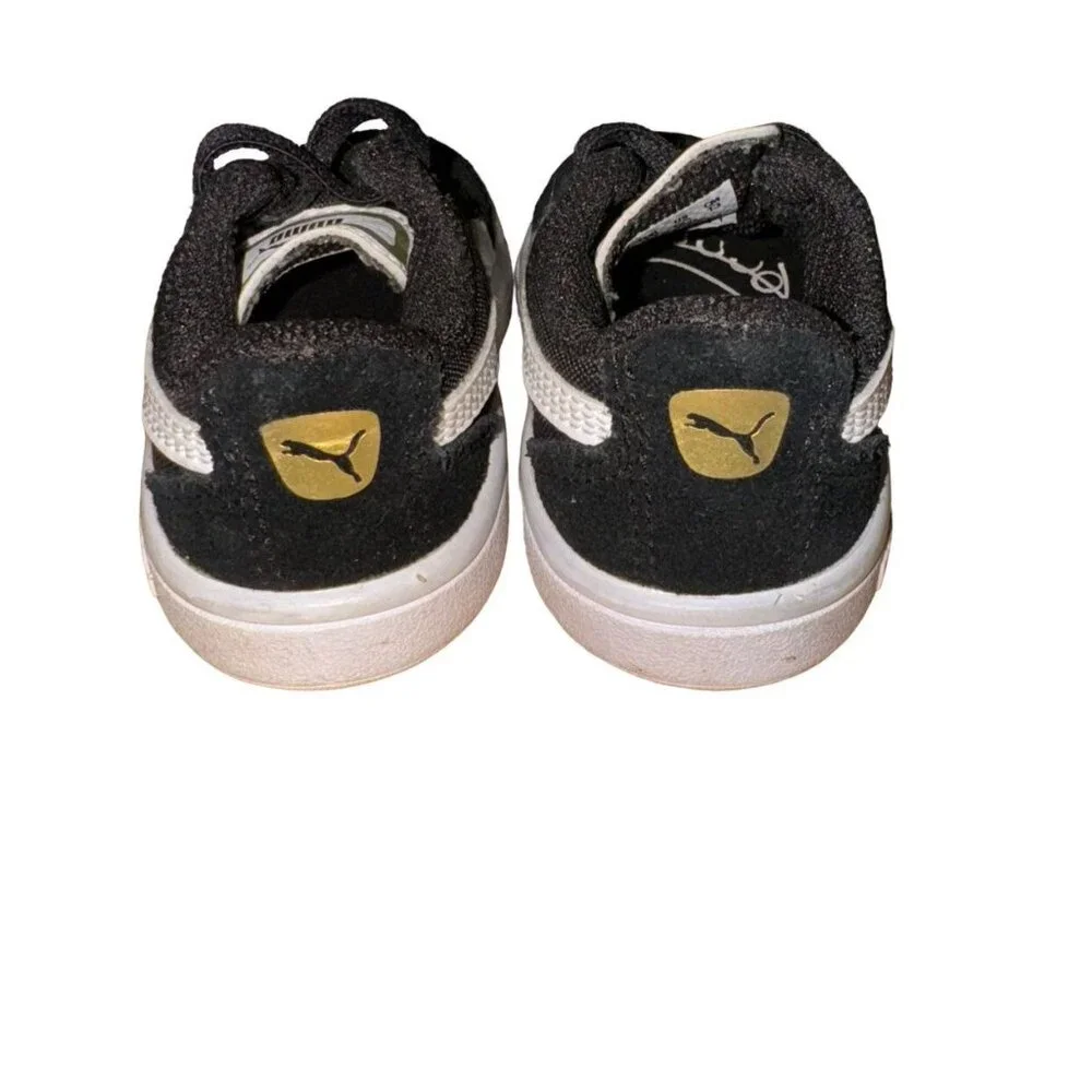Puma Astro Kick Sneakers Black White Size 5C